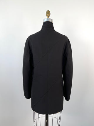 Luxurious black masculine convertible blazer